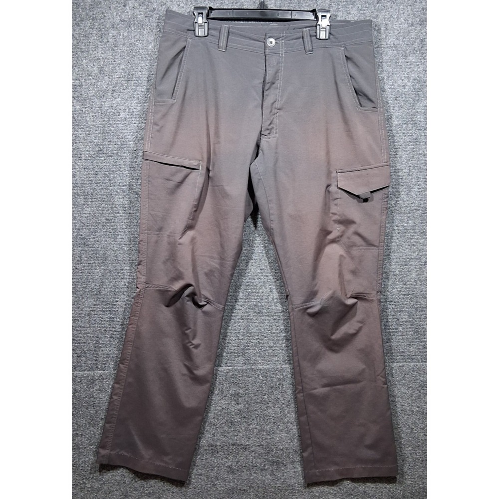 Pacific Trail Mens Grey Cargo Pants‎ 36x32 Straight Leg Stretch Hiking PTS88247